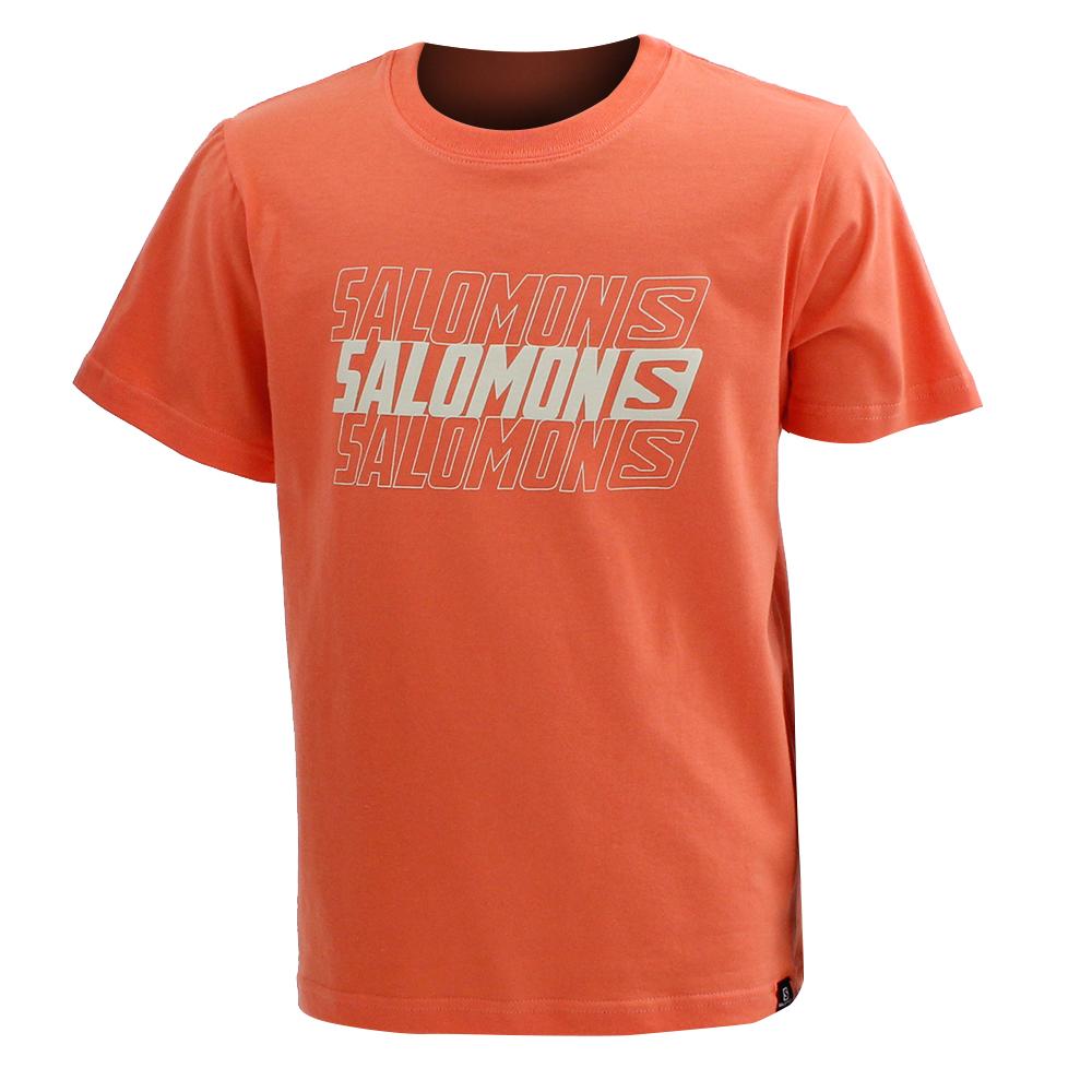 SALOMON DOUBLE TAKE SS B Philippines - Kids' Tee Shirt - Coral | 617582-HFW